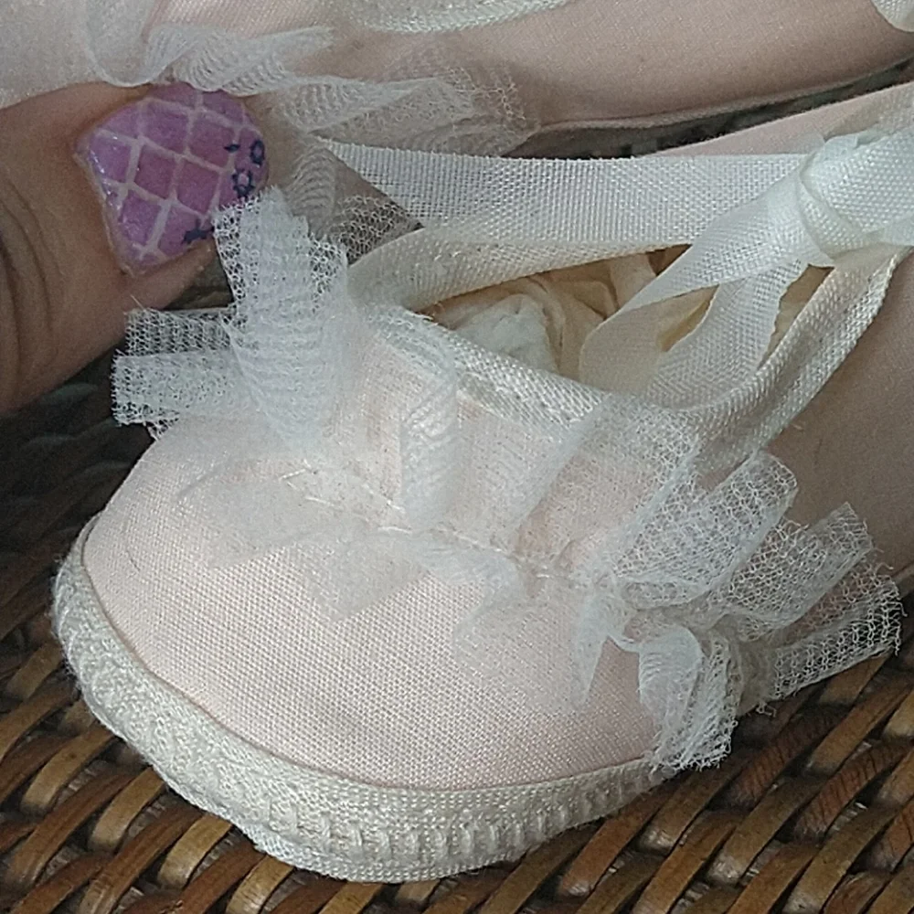 Newborn Infant baby soft shoe vintage antique